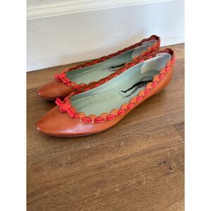 Vintage Leather Belle by Sigerson Morrison Pointed Toe Flats Size 8.5